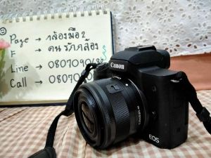 Canon M50 พร้อมเลน์ กล้องดี กล้องดี ถ่ายจากสินค้าจริง สภาพตามรูปเลยค๊า 